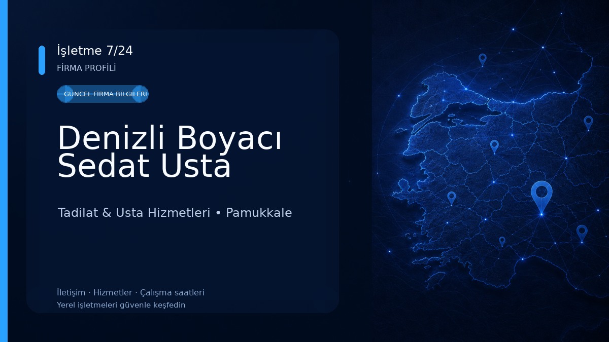 Denizli Boyacı Sedat Usta