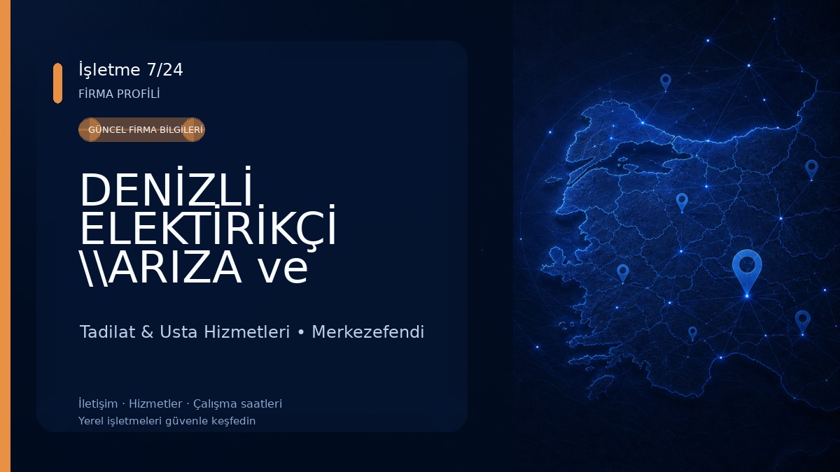DENİZLİ ELEKTİRİKÇİ \\ARIZA ve TESİSAT USTASI Tadilat & Usta Hizmetleri