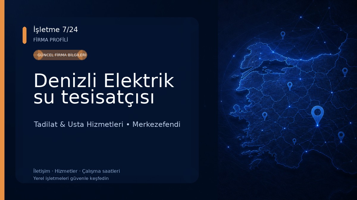 Denizli Elektrik su tesisatçısı Tadilat & Usta Hizmetleri
