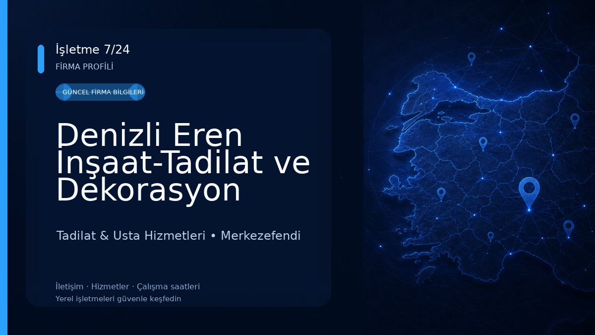 Denizli Eren İnşaat-Tadilat ve Dekorasyon Tadilat & Usta Hizmetleri