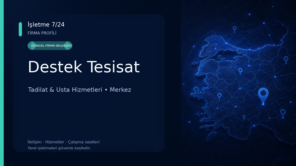Destek Tesisat Tadilat & Usta Hizmetleri