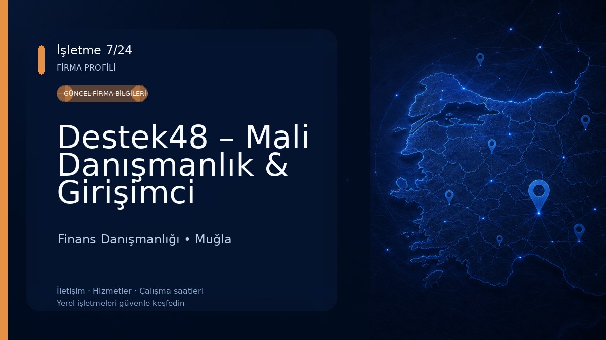 Destek48 – Mali Danışmanlık & Girişimci Danışmanlığı Finans Danışmanlığı