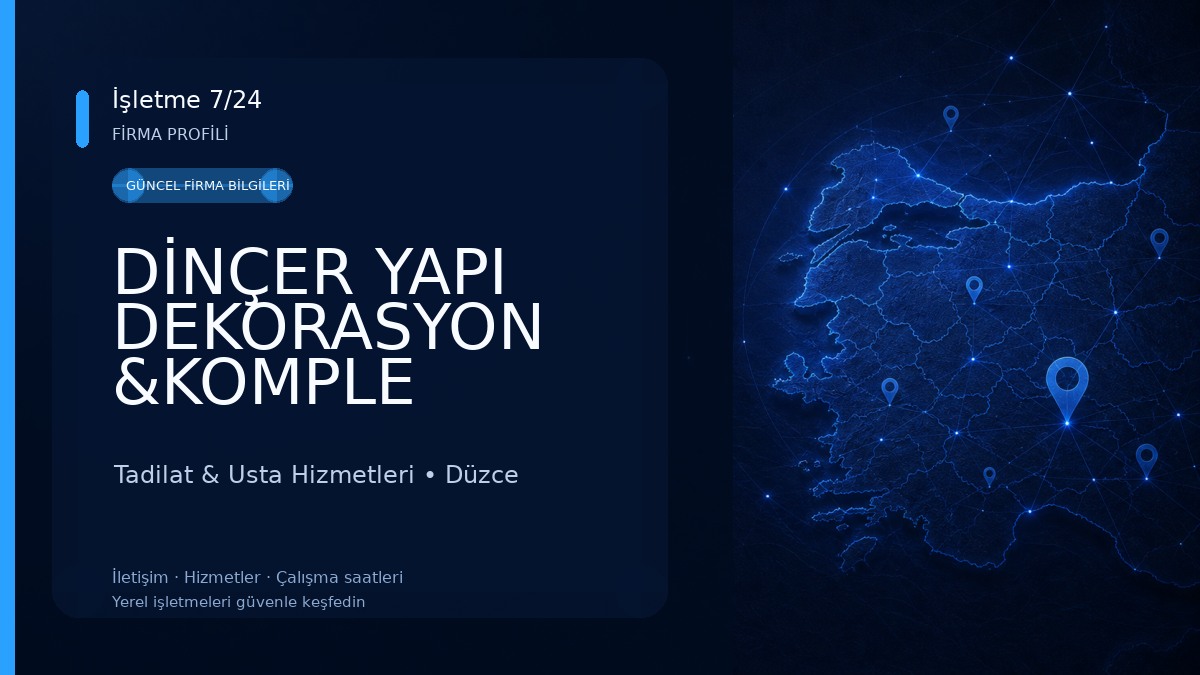 DİNÇER YAPI DEKORASYON &KOMPLE TADİLAT 