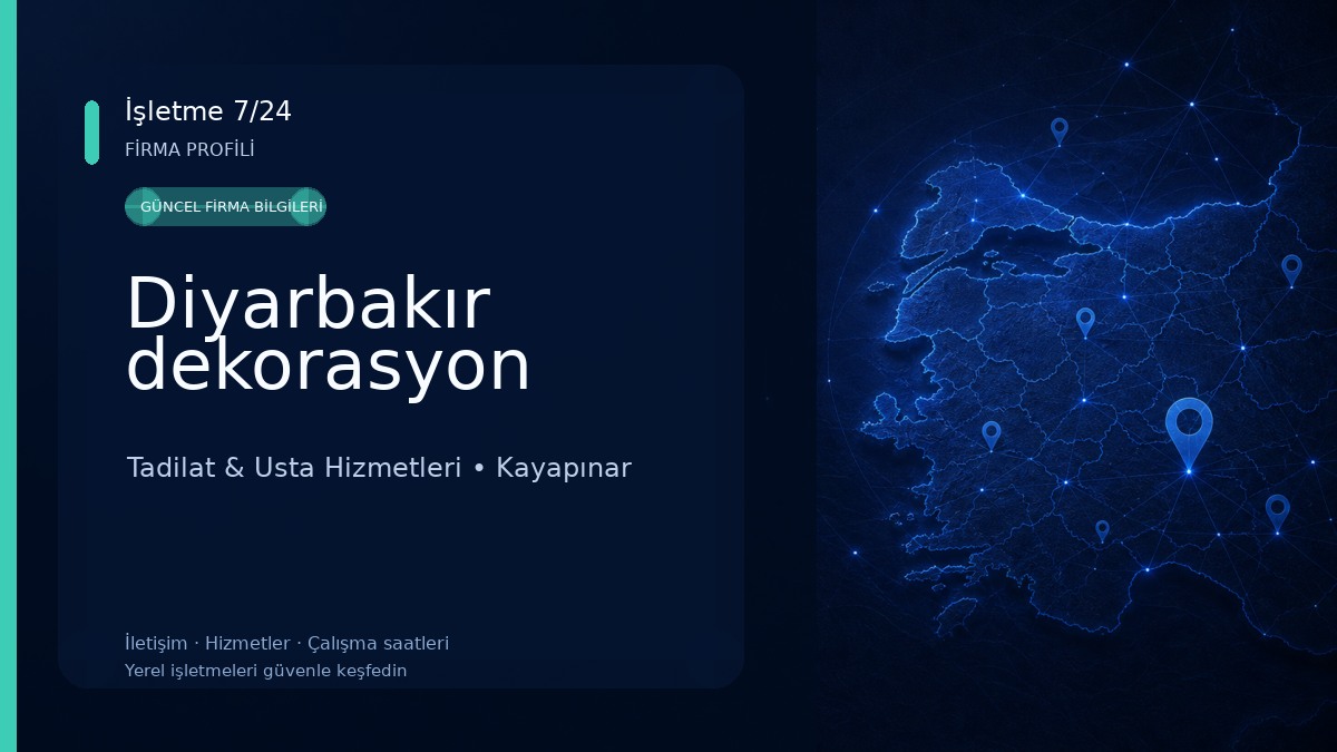 Diyarbakır dekorasyon Tadilat & Usta Hizmetleri