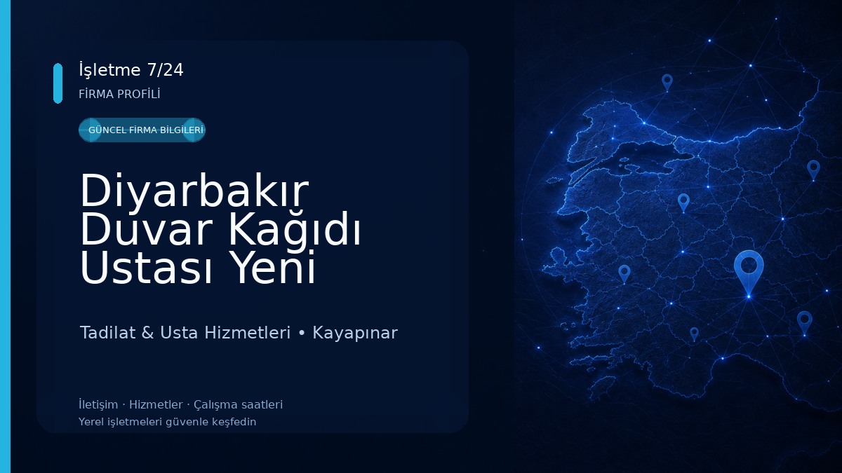 Diyarbakır Duvar Kağıdı Ustası Yeni Diyar Dekorasyon Tadilat & Usta Hizmetleri