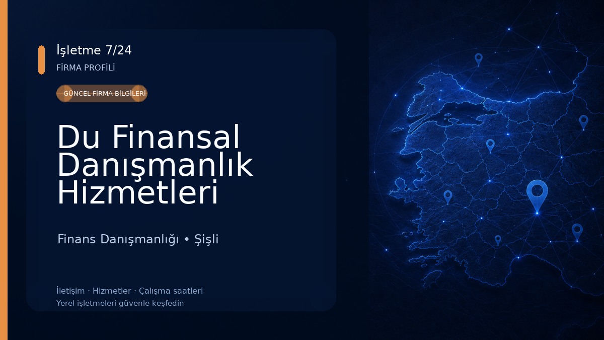 Du Finansal Danışmanlık Hizmetleri Finans Danışmanlığı