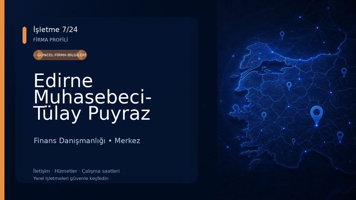 Edirne Muhasebeci- Tülay Puyraz 