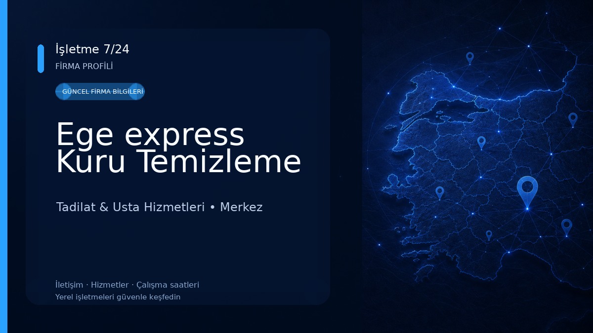 Ege express Kuru Temizleme