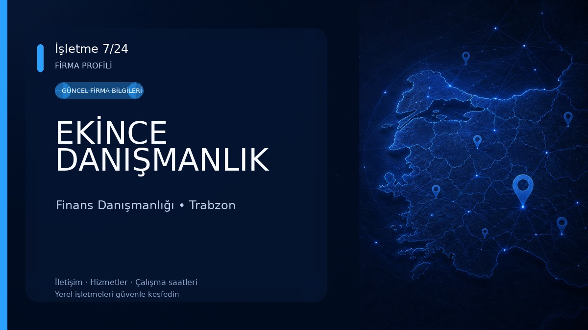 EKİNCE DANIŞMANLIK Finans Danışmanlığı