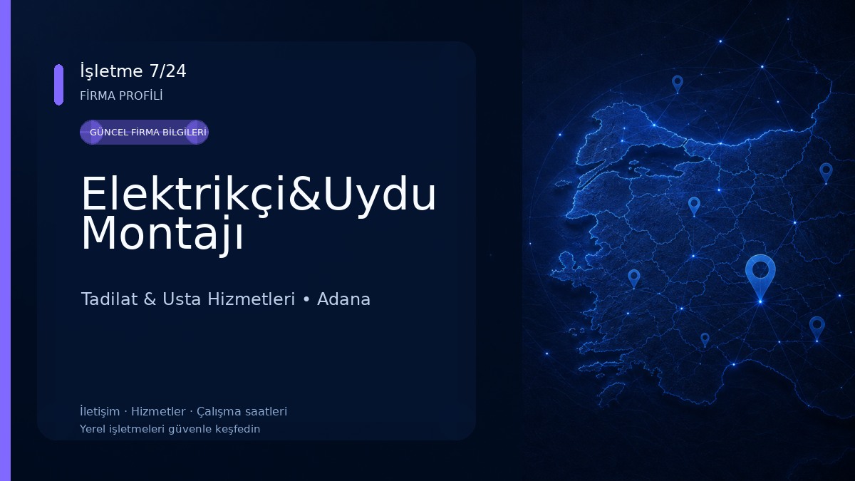 Elektrikçi&Uydu Montajı