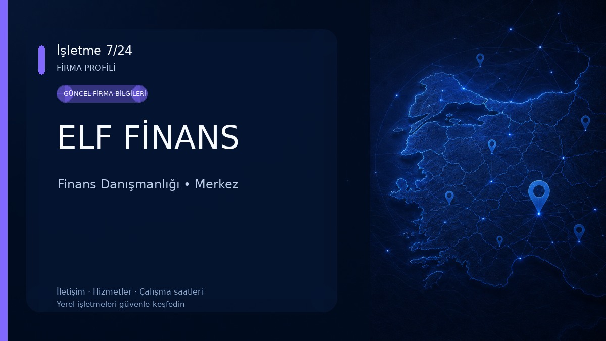 ELF FİNANS Finans Danışmanlığı