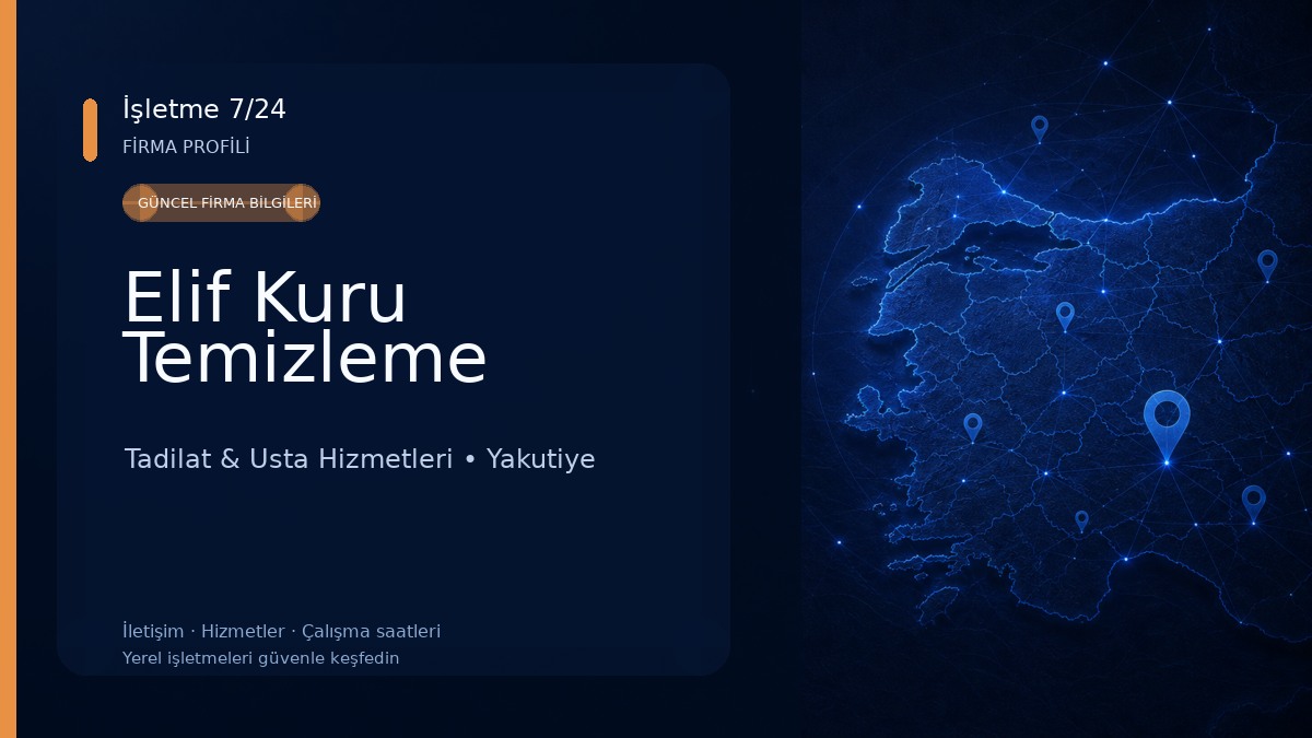Elif Kuru Temizleme Tadilat & Usta Hizmetleri