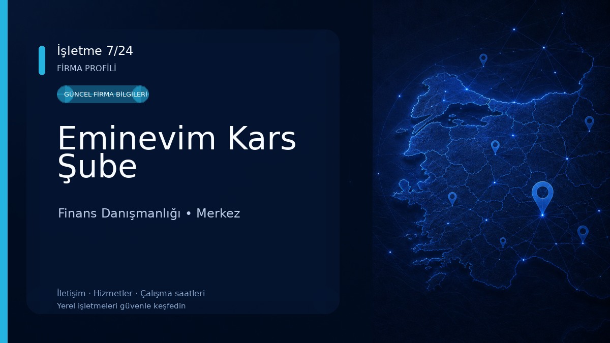 Eminevim Kars Şube Finans Danışmanlığı