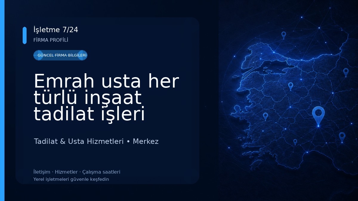 Emrah usta her türlü inşaat tadilat işleri 