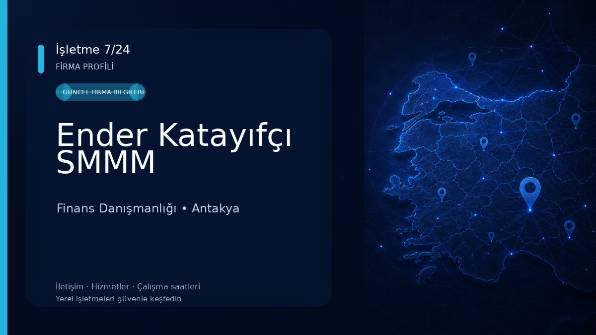 Ender Katayıfçı SMMM Finans Danışmanlığı