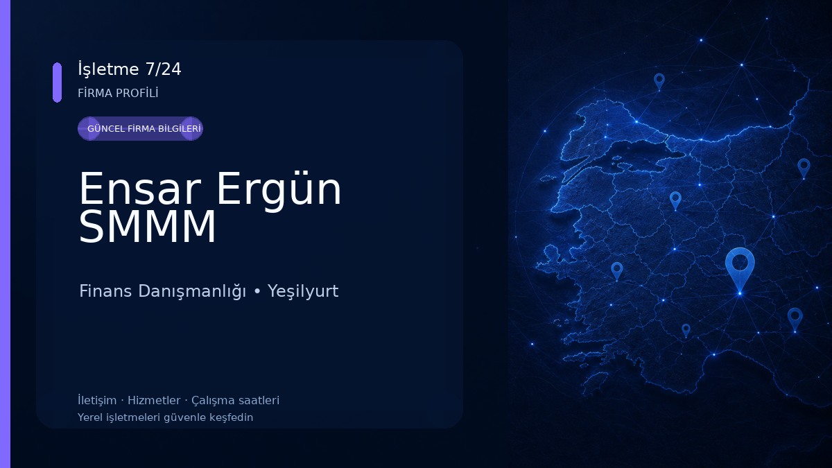 Ensar Ergün SMMM Finans Danışmanlığı