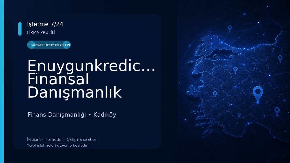 Enuygunkredicom Finansal Danışmanlık A.Ş. Finans Danışmanlığı