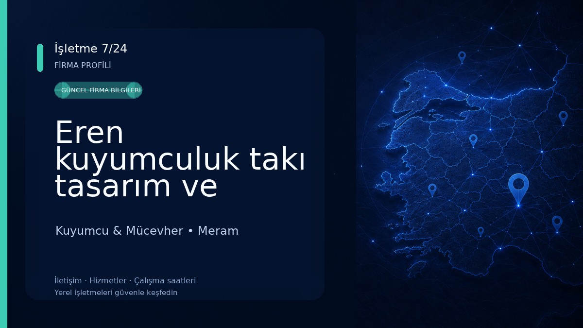Eren kuyumculuk takı tasarım ve tamir atölyesi