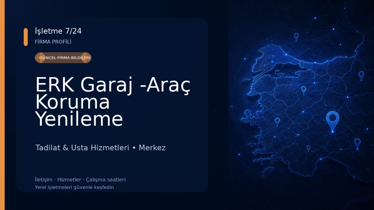ERK Garaj -Araç Koruma Yenileme Kaplama - ALC Servis - Çorum - AUTO LIFE CENTER Tadilat & Usta Hizmetleri