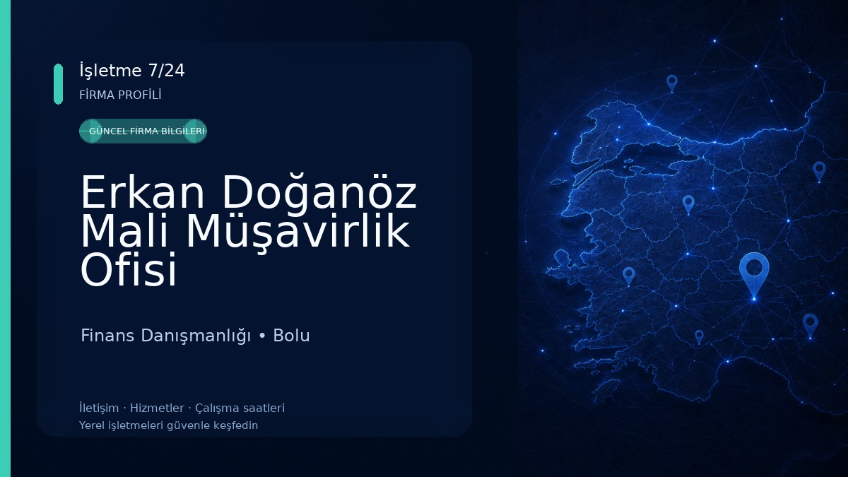 Erkan Doğanöz Mali Müşavirlik Ofisi Finans Danışmanlığı