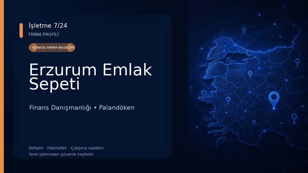 Erzurum Emlak Sepeti Finans Danışmanlığı