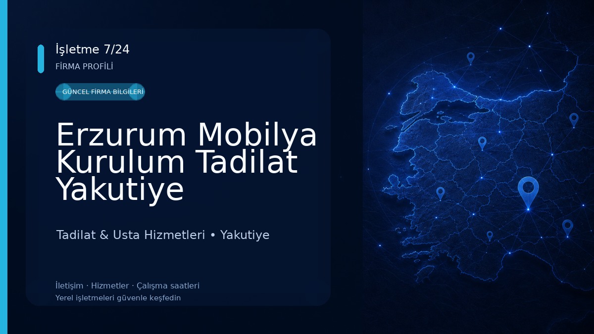 Erzurum Mobilya Kurulum Tadilat Yakutiye Tadilat & Usta Hizmetleri