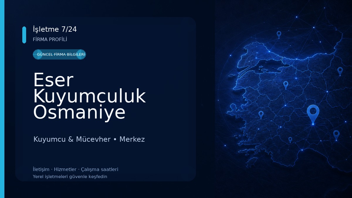Eser Kuyumculuk Osmaniye Kuyumcu & Mücevher