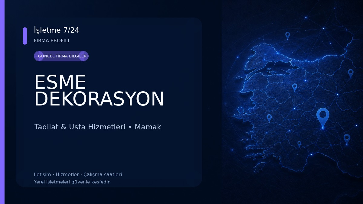 ESME DEKORASYON Tadilat & Usta Hizmetleri