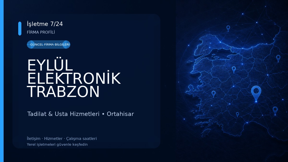 EYLÜL ELEKTRONİK TRABZON TELEVİZYON TV TAMİR SERVİSİ