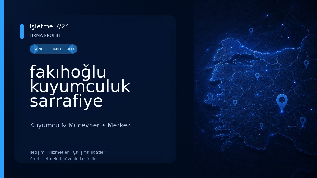 fakıhoğlu kuyumculuk sarrafiye 