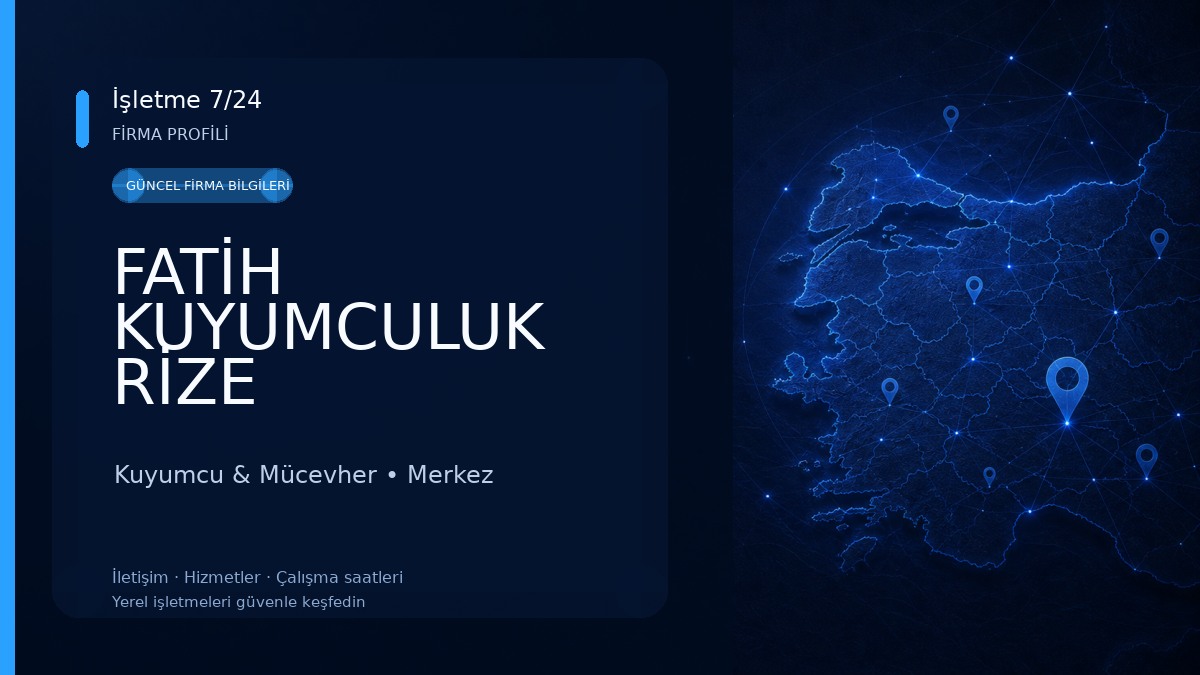 FATİH KUYUMCULUK RİZE Kuyumcu & Mücevher