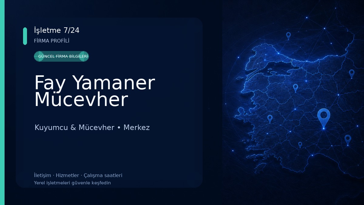 Fay Yamaner Mücevher 