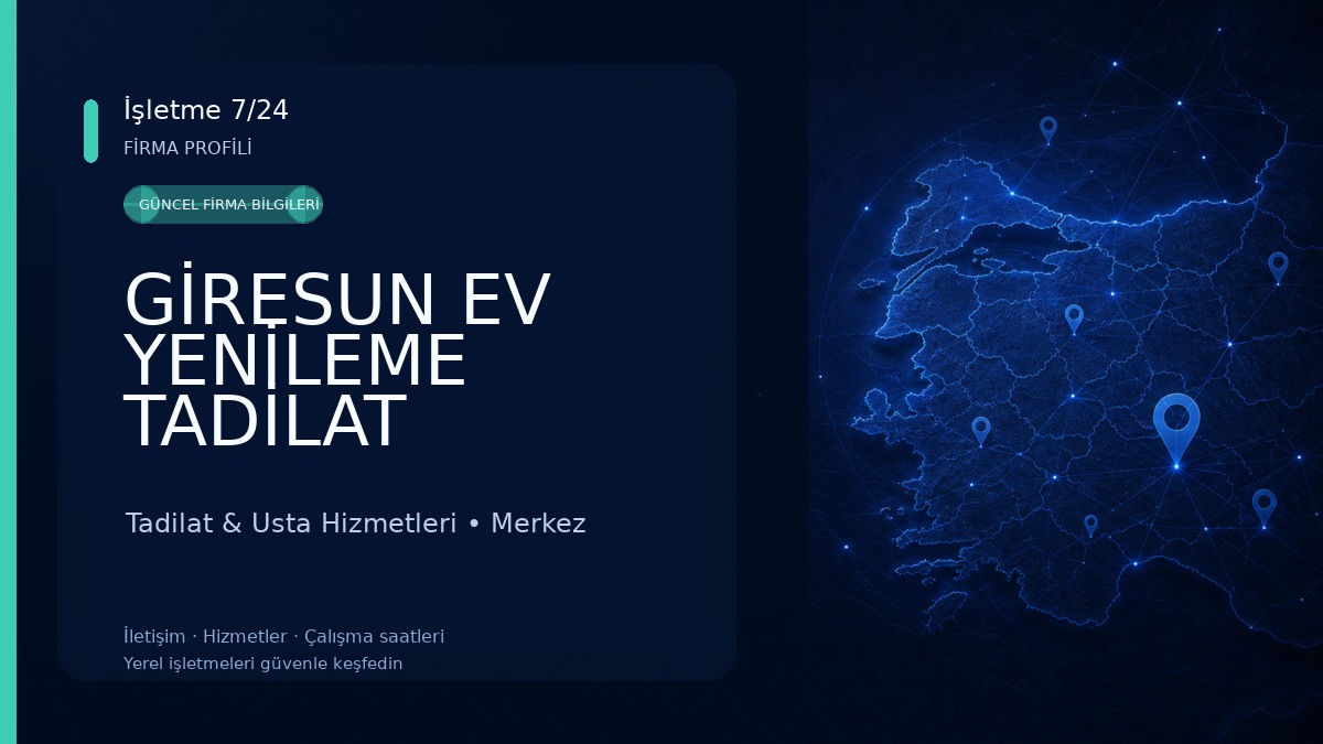 GİRESUN EV YENİLEME TADİLAT Tadilat & Usta Hizmetleri