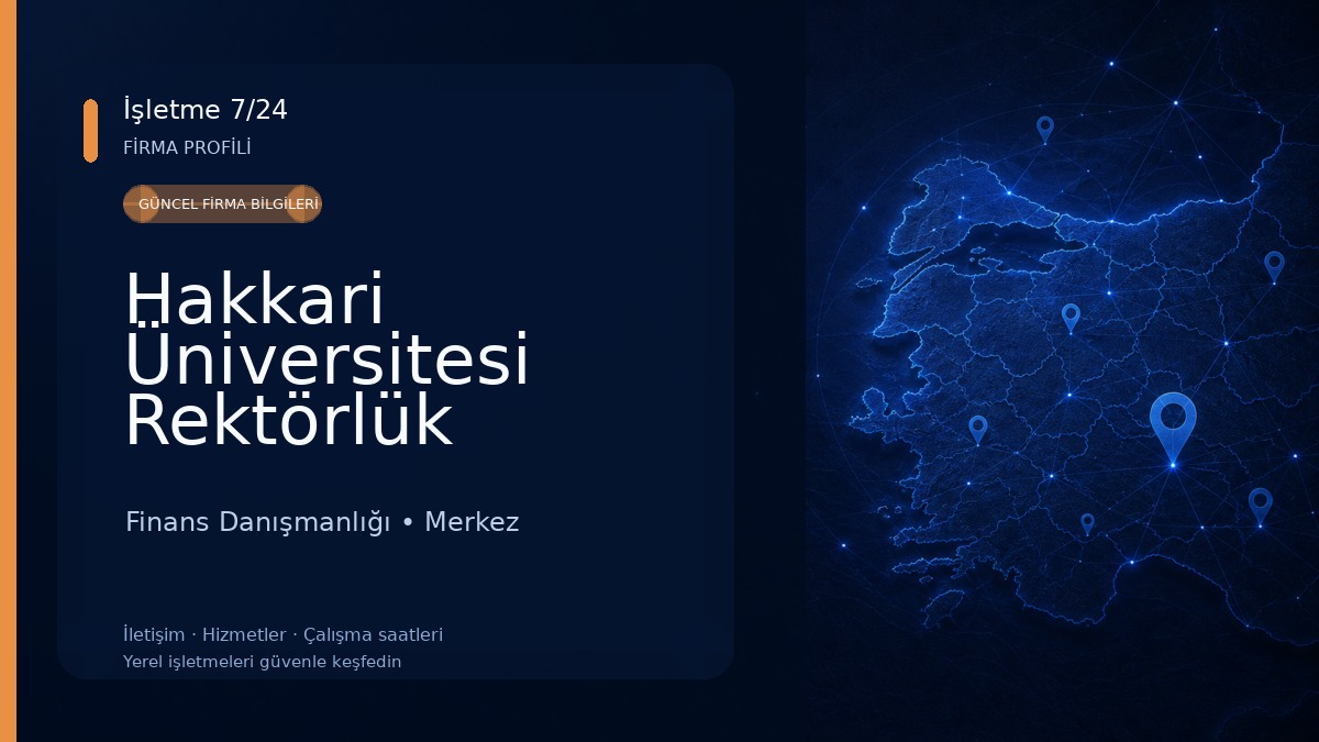 Hakkari Üniversitesi Rektörlük Hizmet Binası ve Sosyal Tesisleri 