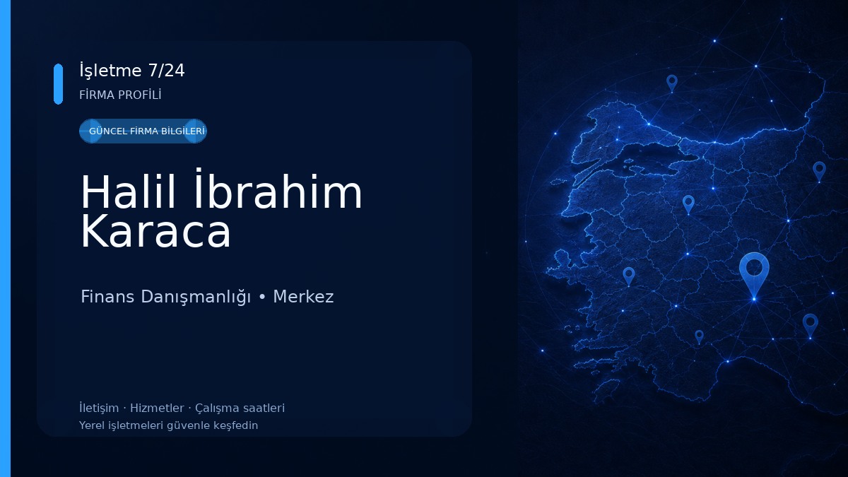 Halil İbrahim Karaca Finans Danışmanlığı