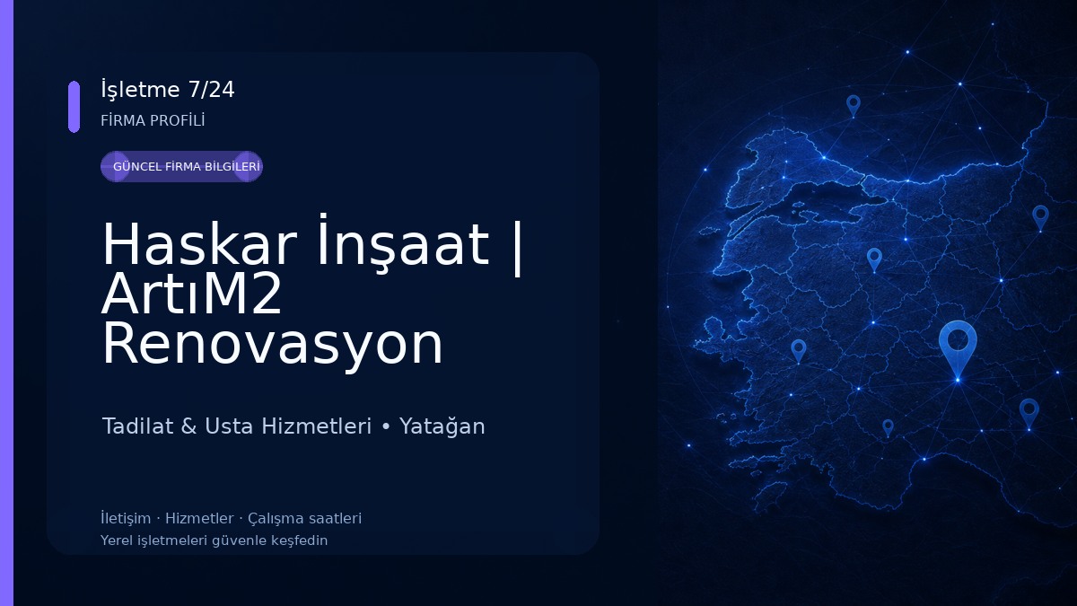Haskar İnşaat | ArtıM2 Renovasyon Tadilat & Usta Hizmetleri