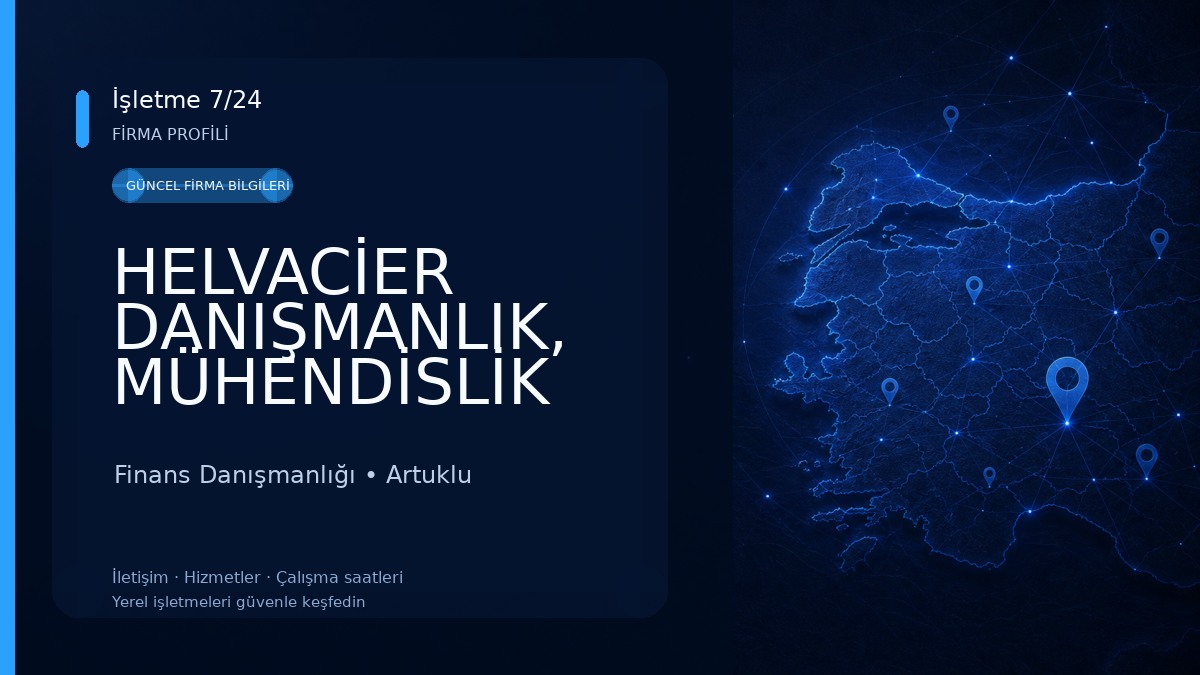 HELVACİER DANIŞMANLIK, MÜHENDİSLİK VE EĞİTİM Finans Danışmanlığı