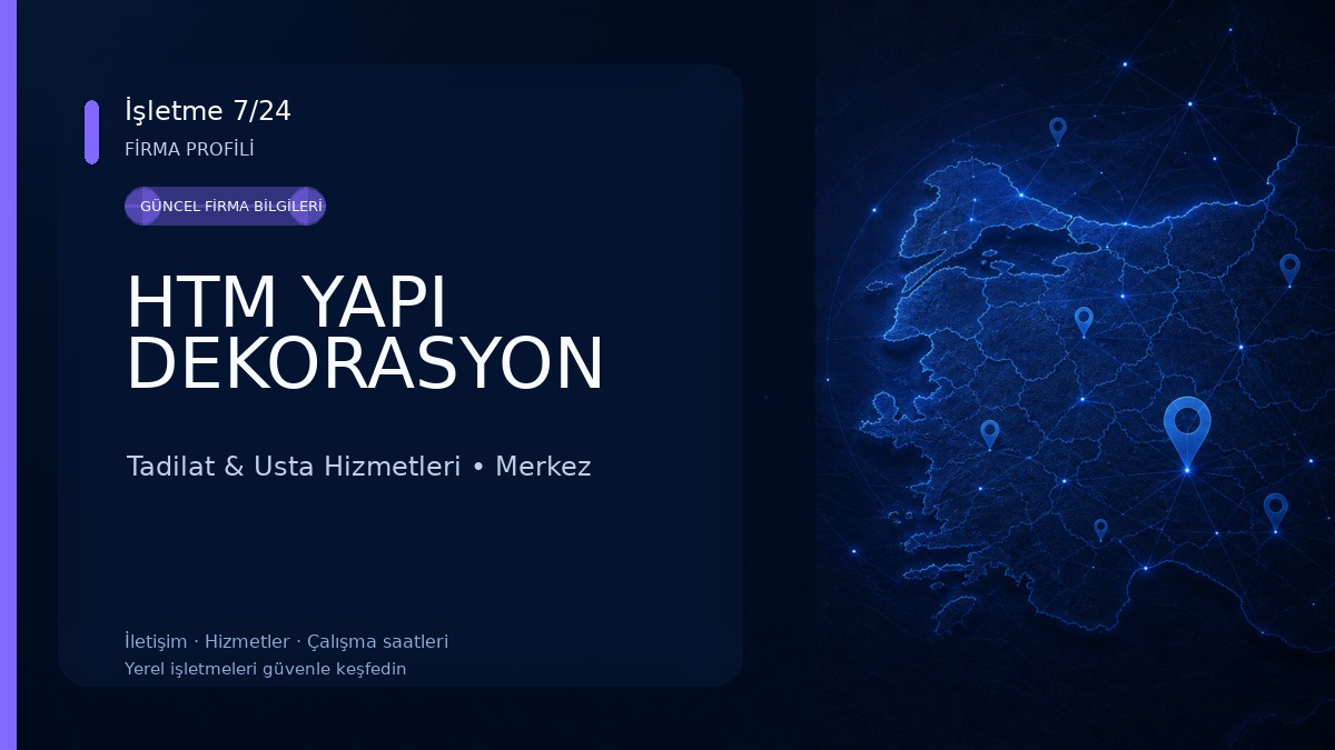 HTM YAPI DEKORASYON Tadilat & Usta Hizmetleri