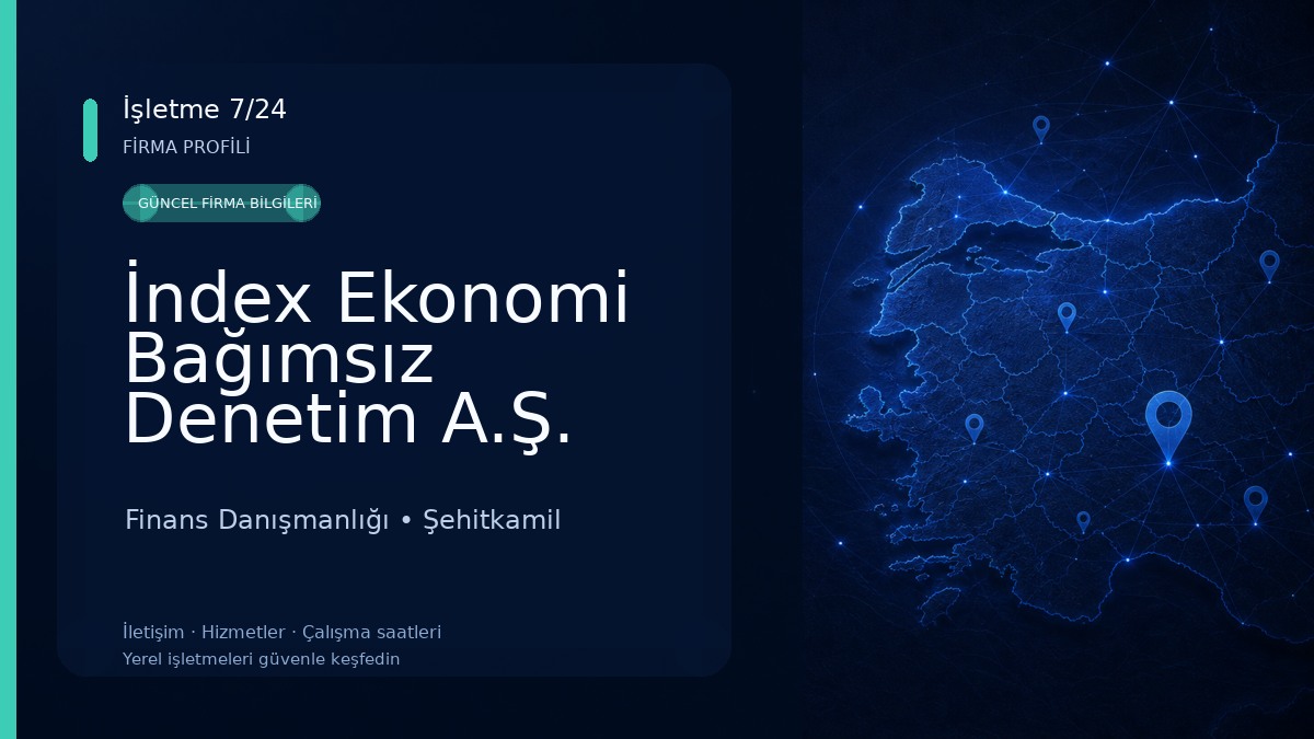 İndex Ekonomi Bağımsız Denetim A.Ş. Finans Danışmanlığı