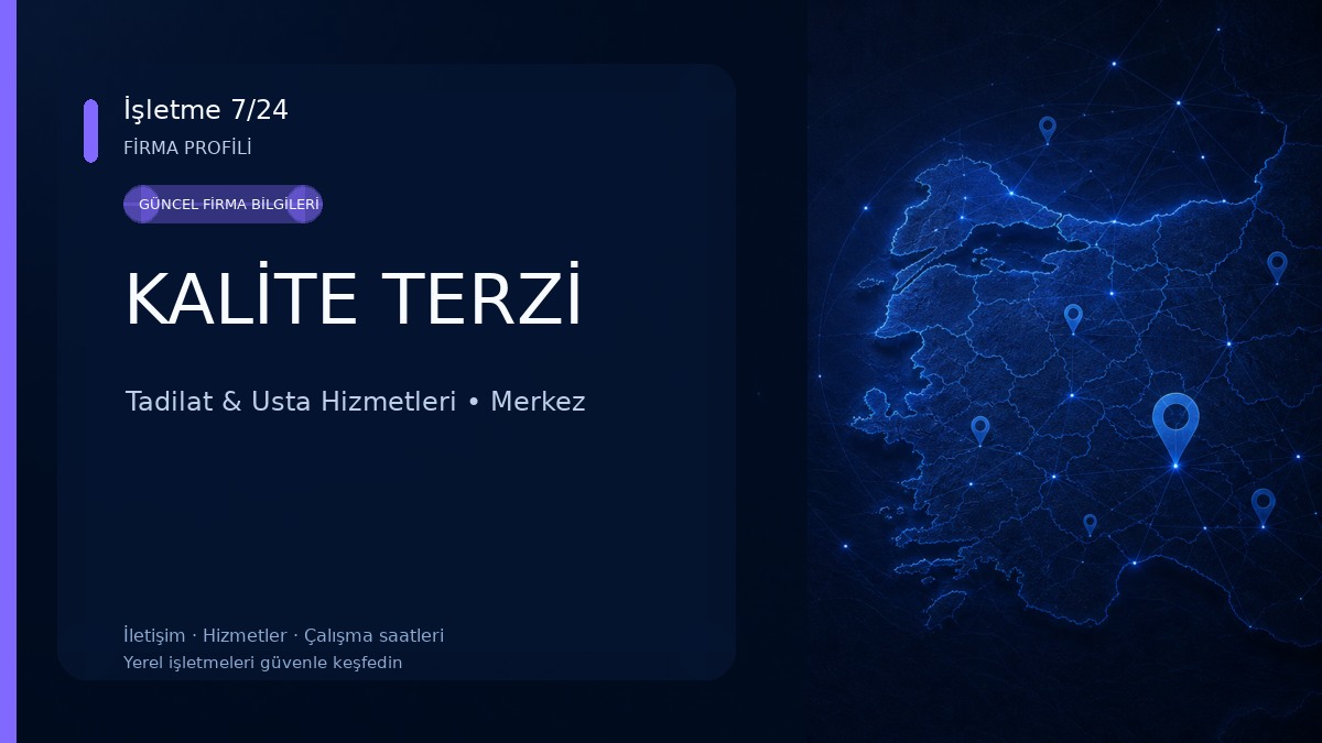 KALİTE TERZİ