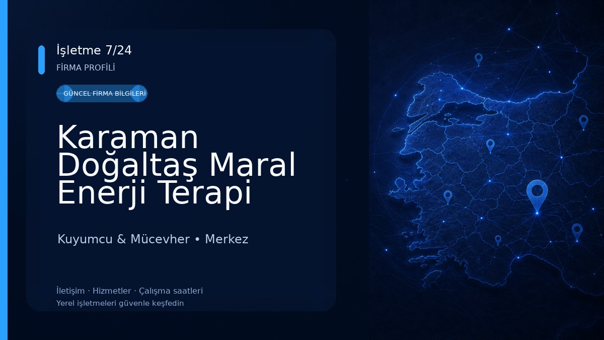 Karaman Doğaltaş Maral Enerji Terapi