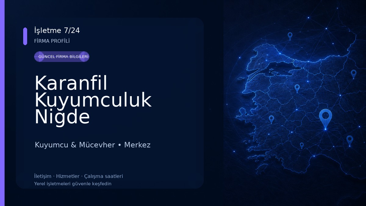 Karanfil Kuyumculuk Niğde Kuyumcu & Mücevher