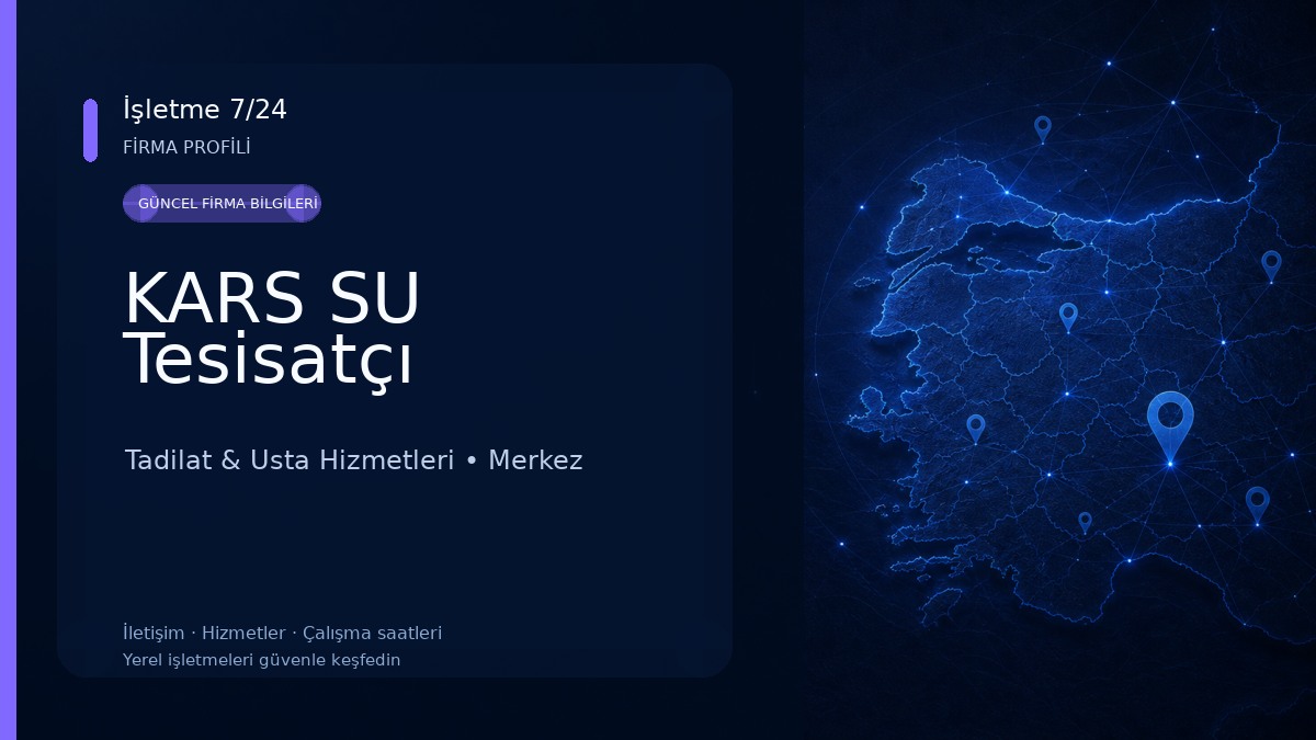 KARS SU Tesisatçı Tadilat & Usta Hizmetleri