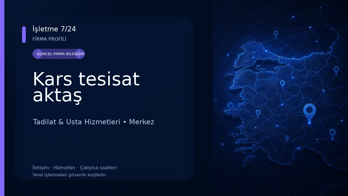 Kars tesisat aktaş Tadilat & Usta Hizmetleri