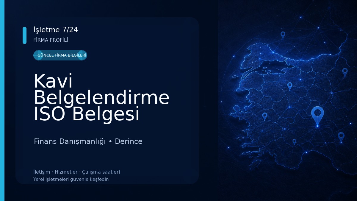 Kavi Belgelendirme ISO Belgesi Helal Belgesi MSDS Belgesi Kimyasal Kayıt KKDIK Uts Kaydı Finans Danışmanlığı