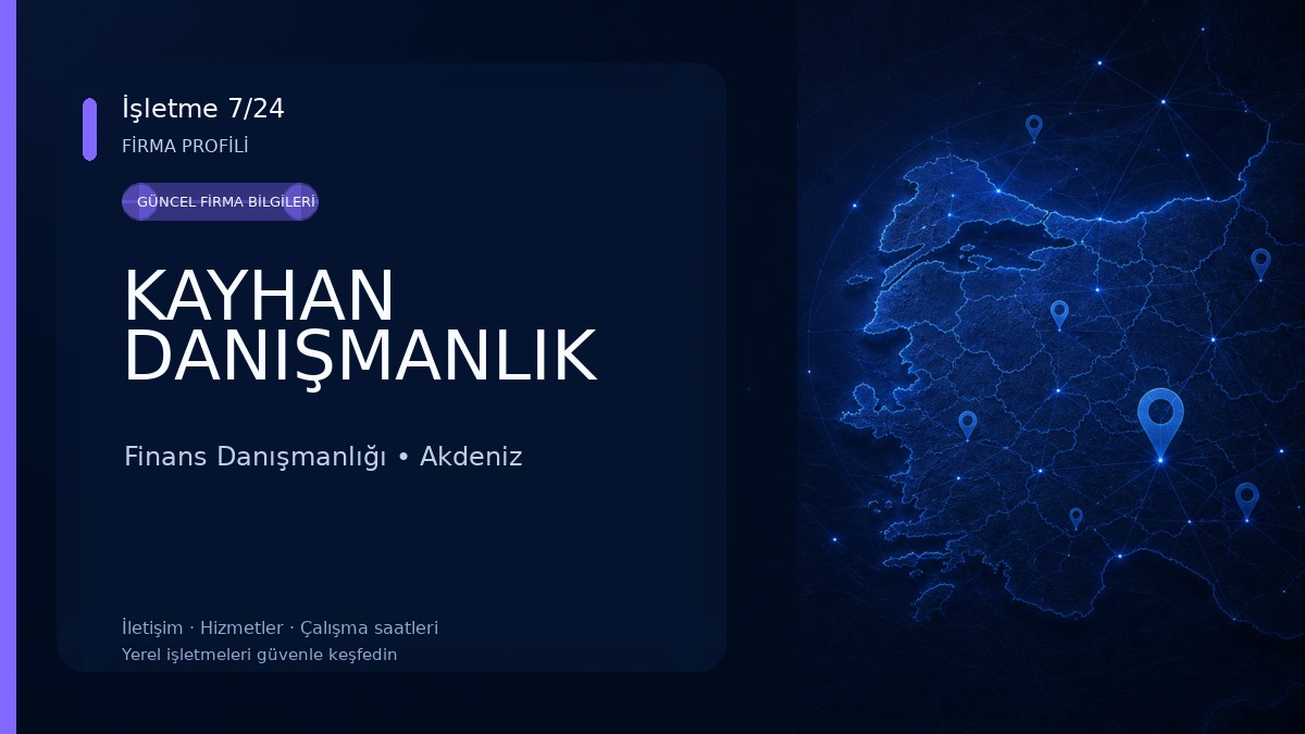 KAYHAN DANIŞMANLIK Finans Danışmanlığı