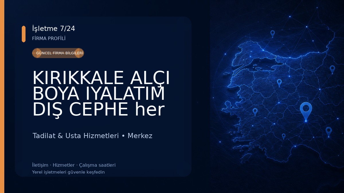 KIRIKKALE ALÇI BOYA IYALATIM DIŞ CEPHE her turlu tadilat yapılır Tadilat & Usta Hizmetleri
