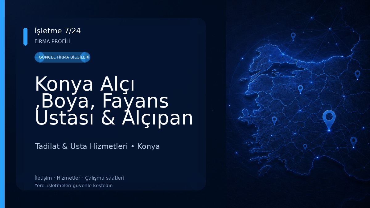 Konya Alçı ,Boya, Fayans Ustası & Alçıpan Tadilat Hizmeti 