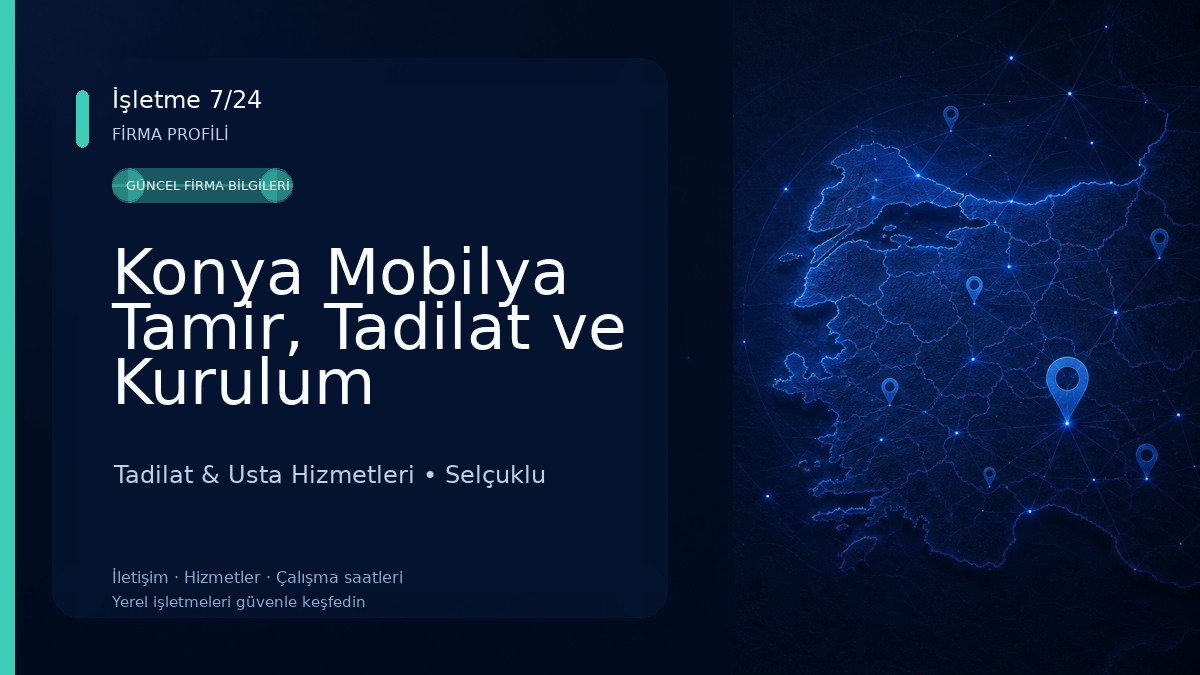 Konya Mobilya Tamir, Tadilat ve Kurulum Tadilat & Usta Hizmetleri