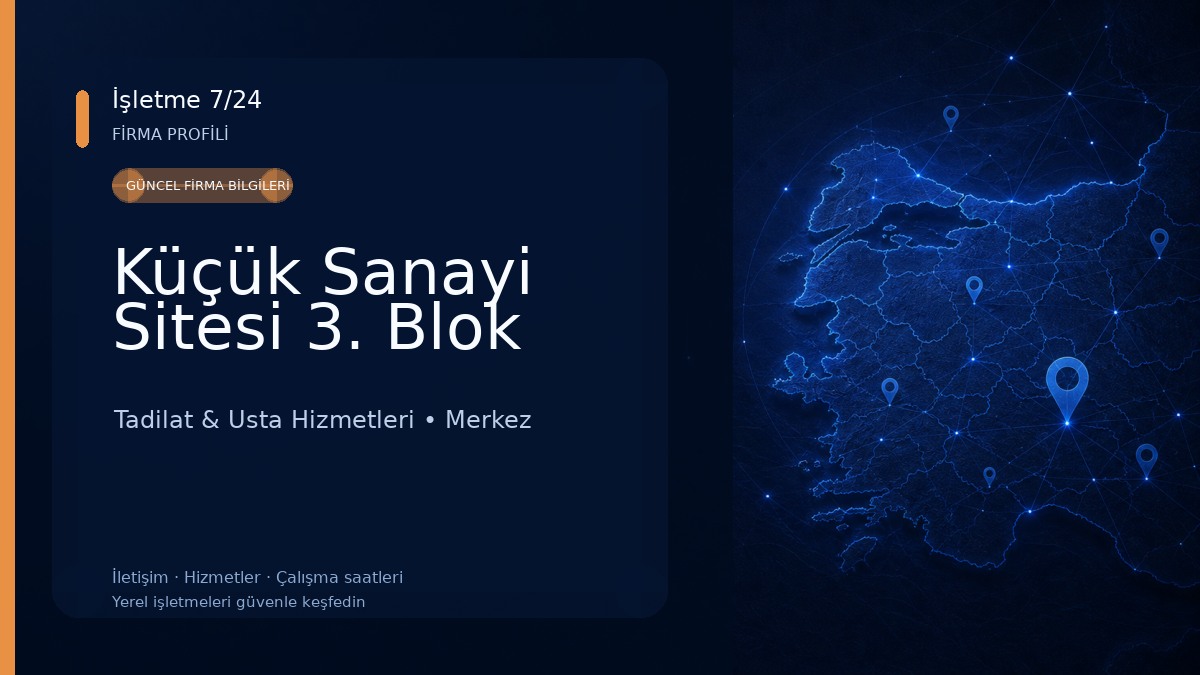 Küçük Sanayi Sitesi 3. Blok